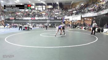 130 lbs 3rd Place Match - Makinley Daniels, McLouth HS vs Quinley Bohl, Minneapolis HS