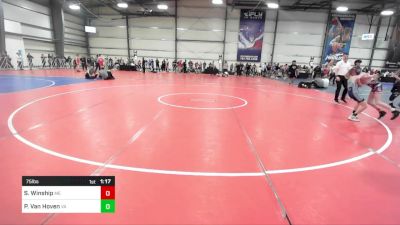 75 lbs Round Of 16 - Sam Winship, ME vs Preston Van Hoven, VA