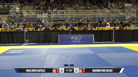 Madison Lynn Collick vs Paula Sofia Castillo 2025 Pan Kids Jiu-Jitsu IBJJF Championship