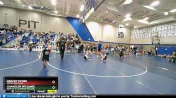 53-57 lbs Round 3 - Chandler Williams, Sons Of Atlas Wrestling Club vs Gracey McKee, Uintah Wrestling