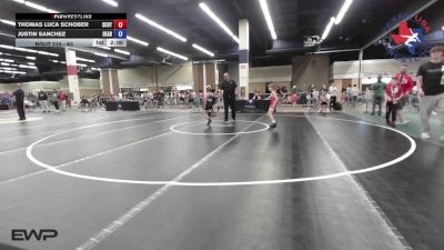 63 lbs Round Of 16 - Thomas Luca Schober, Scots Wrestling Club vs Justin Sanchez, Dead Shot Wrestling Club