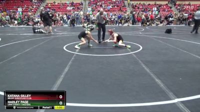 80 lbs Quarterfinal - Hadley Page, Linn County Twisters vs Katana Gilley, Beloit Wrestling Club