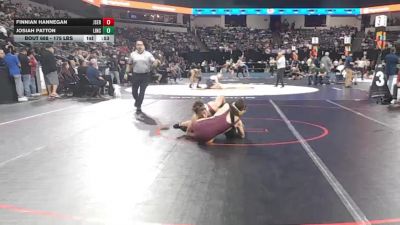 175 lbs Consi Of 32 #2 - Finnian Hannegan, JSerra (SS) vs Josiah Patton, Lincoln (SF)