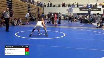 106 lbs Round Of 16 - Peter Henderson, Warrior Wrestling vs Landon Bean, Dark Horse