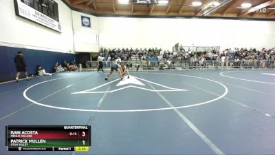 141 lbs Quarterfinal - Ivan Acosta, Menlo College vs Patrick Mullen, Utah Valley