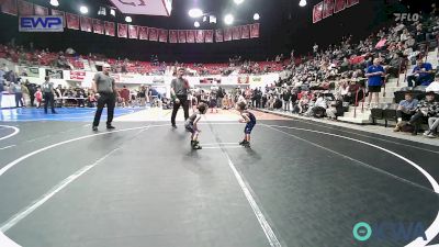35 lbs Rr Rnd 1 - Gabe Dicus, Fort Gibson Youth Wrestling vs Sofia Byrne, Miami