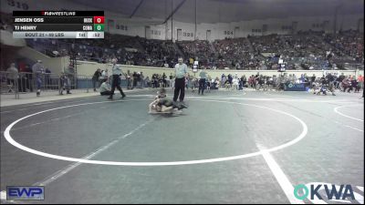 49 lbs Round Of 16 - Jensen Oss, Husky WC vs Tj Henry, Comanche Takedown Club