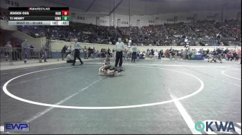 49 lbs Round Of 16 - Jensen Oss, Husky WC vs Tj Henry, Comanche Takedown Club