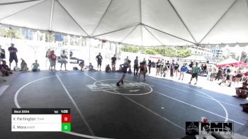 150 lbs Semifinal - Vince Partington, Team Thunder vs Edgar Mora, Warriors WC