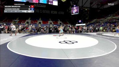 150 lbs Cons. Rd Of 64 - Holden Brazelton, IL vs Jackson Rowling, NC