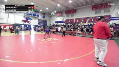138 lbs 1st Place Match - Jacob Lopez, Pacifica High vs Josue Juarez, Westminster High School
