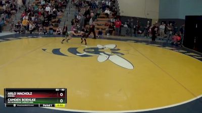 40 lbs Quarterfinal - Arlo Wacholz, NRHEG vs Camden Boehlke, No Nonsense Wrestling