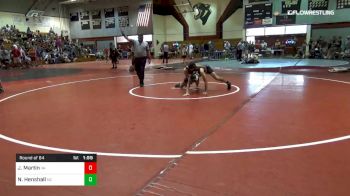 132 lbs Round Of 64 - Nathan Henshall, Nc vs John Martin, Va