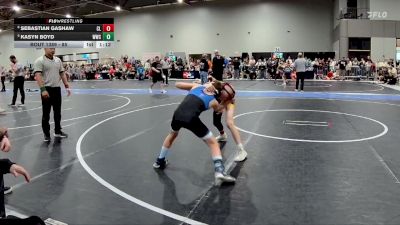 85 lbs Cons. Round 2 - Sebastian Gashaw, CKSY Lions vs Kasyn Boyd, WWC