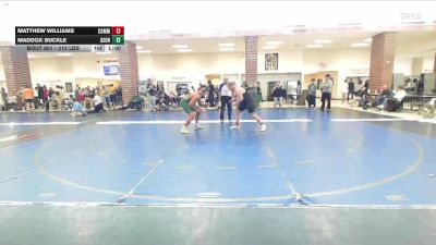 215 lbs 3rd Place - Matthew Williams, Commerce Wrestling Club vs Maddox Buckle, Georgia
