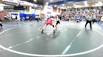 144 lbs Champ. Round 2 - Niko Birakos, Oakdale vs Myles Akers, Northview