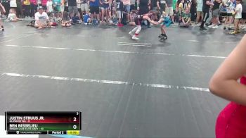 48 lbs Round 7 (10 Team) - Justin Struus Jr., Glasgow WA vs Ben Besselieu, Finger Lake Elite Grey