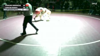 235 lbs 1st Place Match - Charlene Underwood, Toppenish (Girls) vs Carolina Monico, Ephrata (Girls)