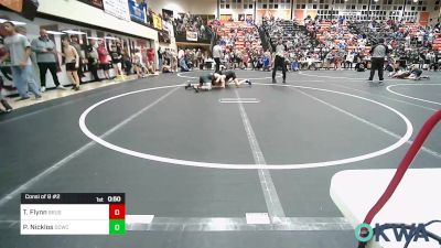 119 lbs Consi Of 8 #2 - Talon Flynn, Brushy Wrestling Club vs Peyton Nicklos, Dark Cloud Wrestling Club