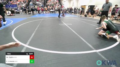 73 lbs Round Of 16 - Wesley Eakin, Raw Wrestling Club vs Carson Limore, Brushy Wrestling Club