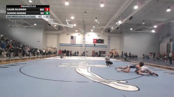 144 lbs 2nd Wrestleback (16 Team) - Jaxson Hughes, Tift County vs Caleb Zalewski, Mill Creek