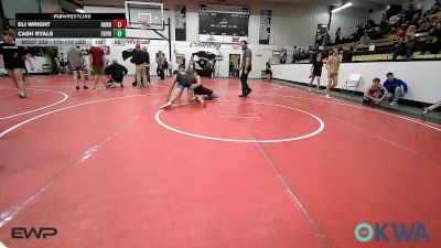 170-175 lbs Consolation - Eli Wright, Hornet Wrestling Club vs Cash Ryals, Fort Gibson Youth Wrestling