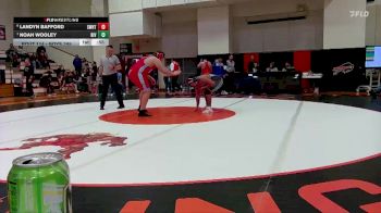 Boys 285 lbs Cons. Semi - Noah Wooley, Wathena-Riverside vs Landyn Bafford, Shawnee Heights