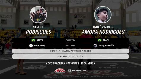 André Vinicius Amora Rodrigues vs Samuel Rodrigues 2025 ADCC Brazilian Nationals