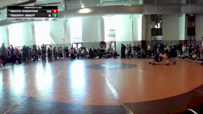 132 lbs Champ. Round 1 - Timonthy Abbott, McLean Lions vs Benton Robertson, Forest Wrestling