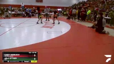 87-95 lbs Round 3 - Arlo Sittner, HRA vs Casey Weibusch, Wiggins Youth