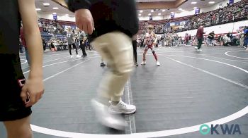 52 lbs Quarterfinal - Mason Hileman, Clinton Youth Wrestling vs Everett Tymchuk, Lions Wrestling Academy