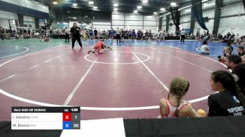 58 kg Rr Rnd 2 - Isabella Satalino, Curby Polar Bears vs Madeline Bowlin, Misfits Girls Saphire