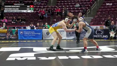 215 lbs Consi 3 - Cooper Roscosky, Kiski Area vs Brayden Collins, Canon-McMillan