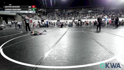 70 lbs Semifinal - Daxton Deckard, Raw Wrestling Club vs Lawson Mortimer, Standfast