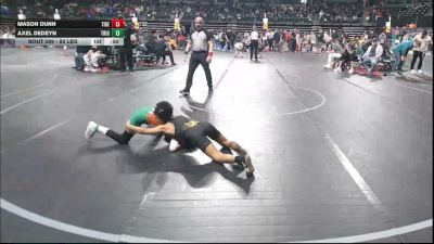 85 lbs Quarterfinal - Mason Dunn, Tiger Claws Wrestling Club vs Axel DeDeyn, Triumph Trained