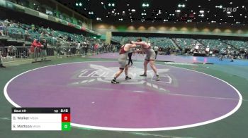 285 lbs Consi Of 16 #2 - Shane Mattson, Montana-Northern vs Gabe Walker, Montana-Northern