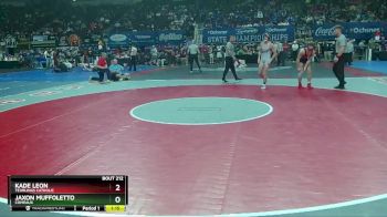 D 2 126 lbs Quarterfinal - Jaxon Muffoletto, Comeaux vs Kade Leon, Teurlings Catholic