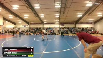 157 lbs Quarterfinal - Dane Crabtree, Newcastle vs Brayden Dykes, Torrington