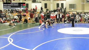 120 lbs Quarterfinal - Josiah Martins Semedo, New Bedford vs Noah Price, Duxbury