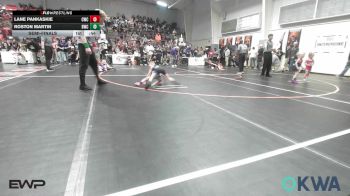 52 lbs Semifinal - Lane Pankaskie, Claremore Wrestling Club vs Roston Martin, Berryhill Wrestling Club