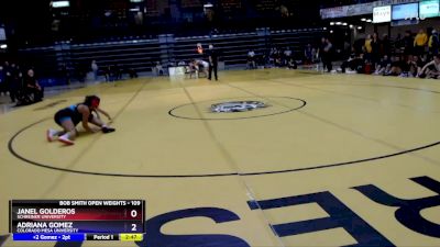 109 lbs Quarterfinal - Adriana Gomez, Colorado Mesa University vs Janel Golderos, Schreiner University
