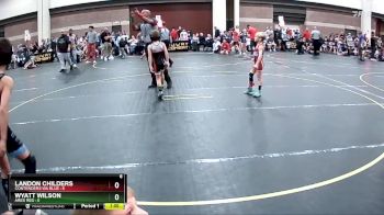 49 lbs Round 1 (4 Team) - Landon Childers, Contenders WA Blue vs Wyatt Wilson, Ares Red