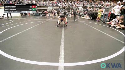 73 lbs Consolation - Louden Delk, Tuttle Wrestling vs Walker Diaz, Shelton Wrestling Academy
