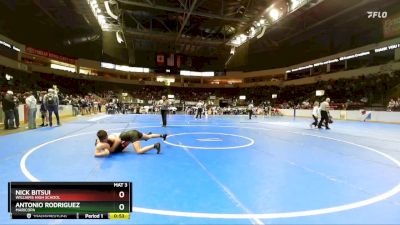 132 lbs Cons. Round 1 - Nick Bitsui, Williams High School vs Antonio Rodriguez, Maricopa