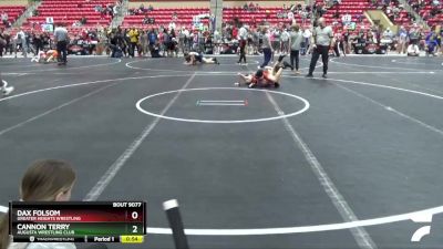 96 lbs Semifinal - Cannon Terry, Augusta Wrestling Club vs Dax Folsom, Greater Heights Wrestling