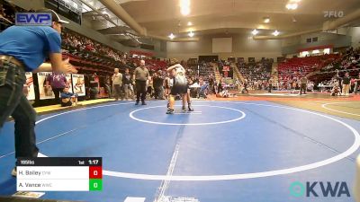 195 lbs Quarterfinal - Hayden Bailey, Coweta Tiger Wrestling vs Alex Vance, Woodland Wrestling Club