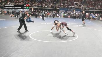 D 3 113 lbs Semifinal - Ben Schmidt, De La Salle vs John-Wesley Sonnier, St. Edmund