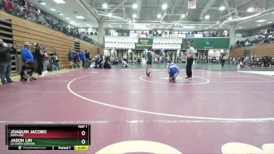 120 lbs Champ. Round 2 - Jason Lin, La Costa Canyon vs Joaquin Jacobo, Eastlake