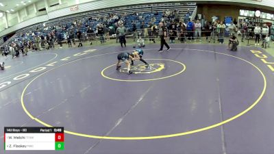 14U Boys - 80 lbs Cons. Round 3 - Zayne Flaskey, Pinnacle Wrestling Club vs Wyatt Melchi, The Fort Hammers Wrestling