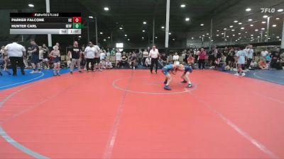 76 lbs Round 1 - Parker Falcone, Keystone Krush vs Hunter Carl, Revival Freeze